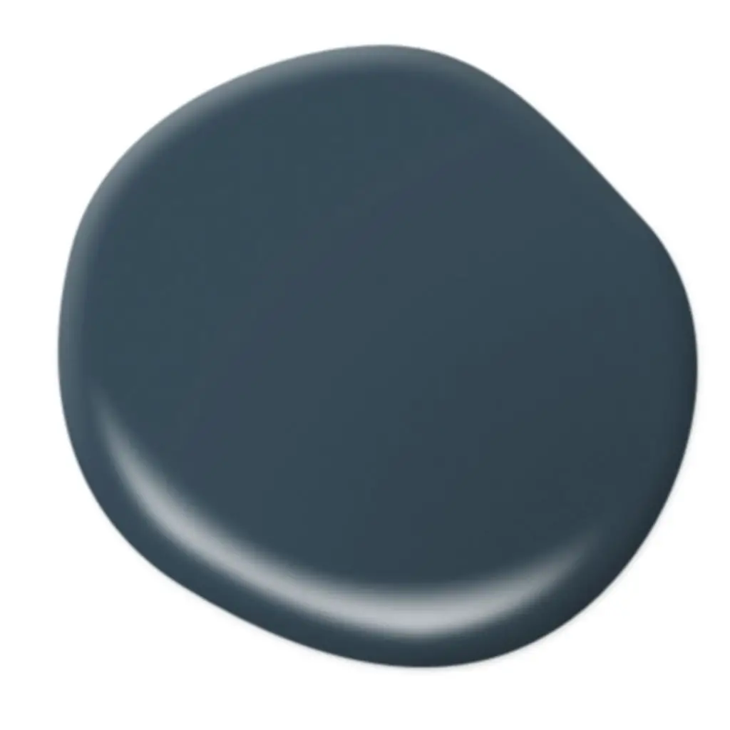 Behr Blue Nocturne Dark Blue-Green Paint Color on Thou Swell popular paint guide