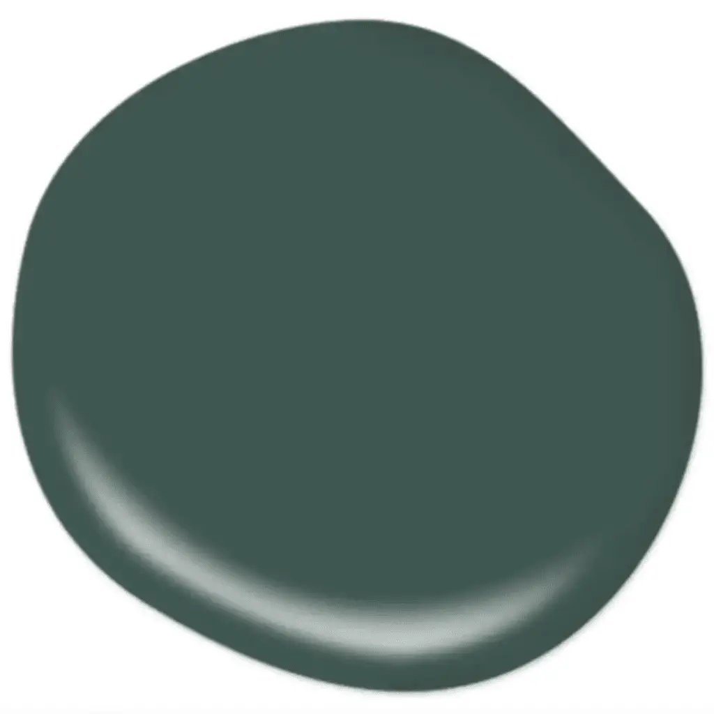Behr Dark Everglade dark emerald green paint color on Thou Swell popular paint guide