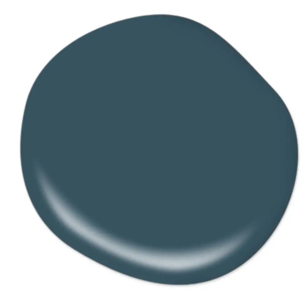 Behr Opera Glasses dark midnight blue paint color on Thou Swell popular paint guide