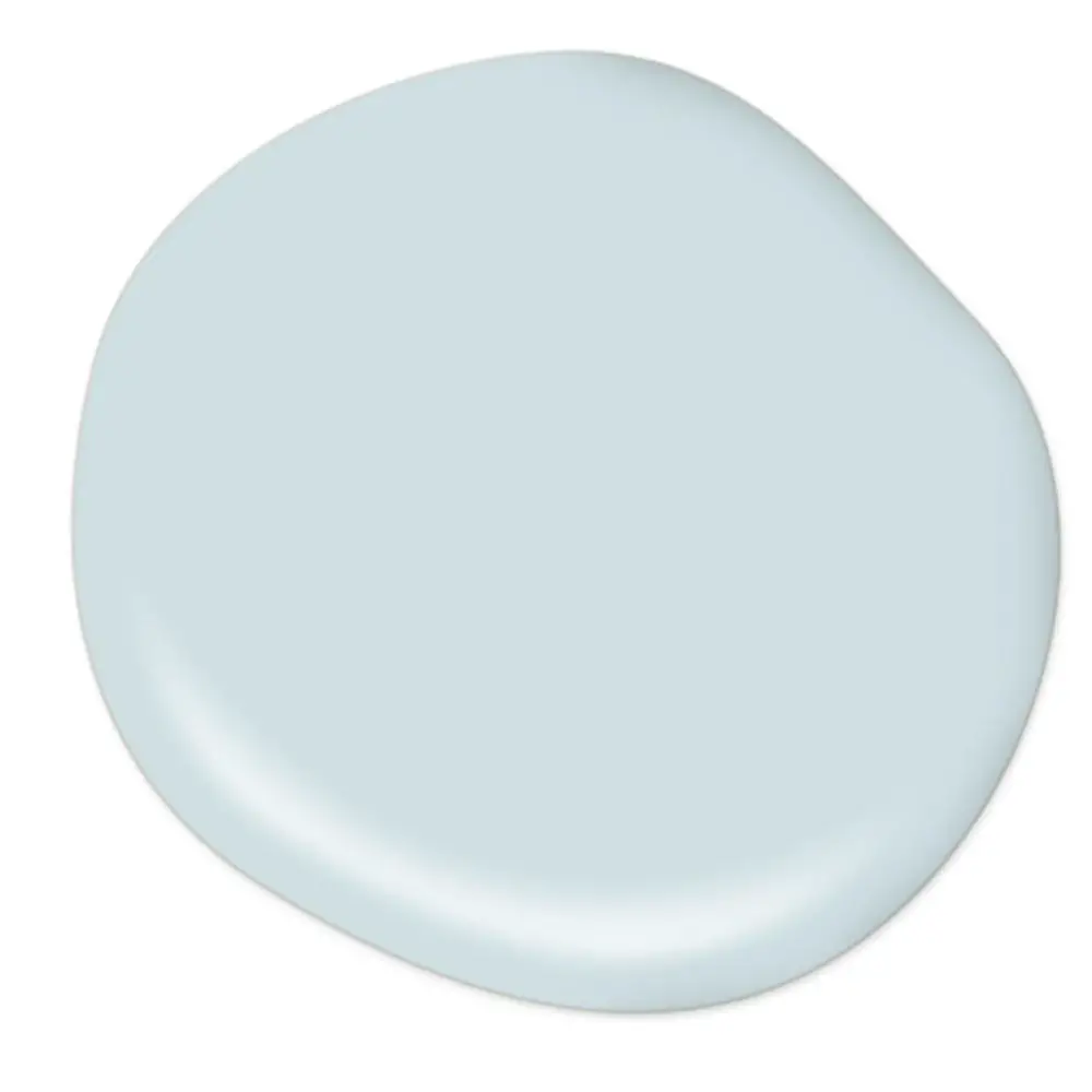 Behr Waterfall serene light blue paint color, wall and sky blue ceiling paint on Thou Swell popular paint guide